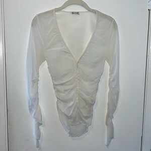 Free People White Top